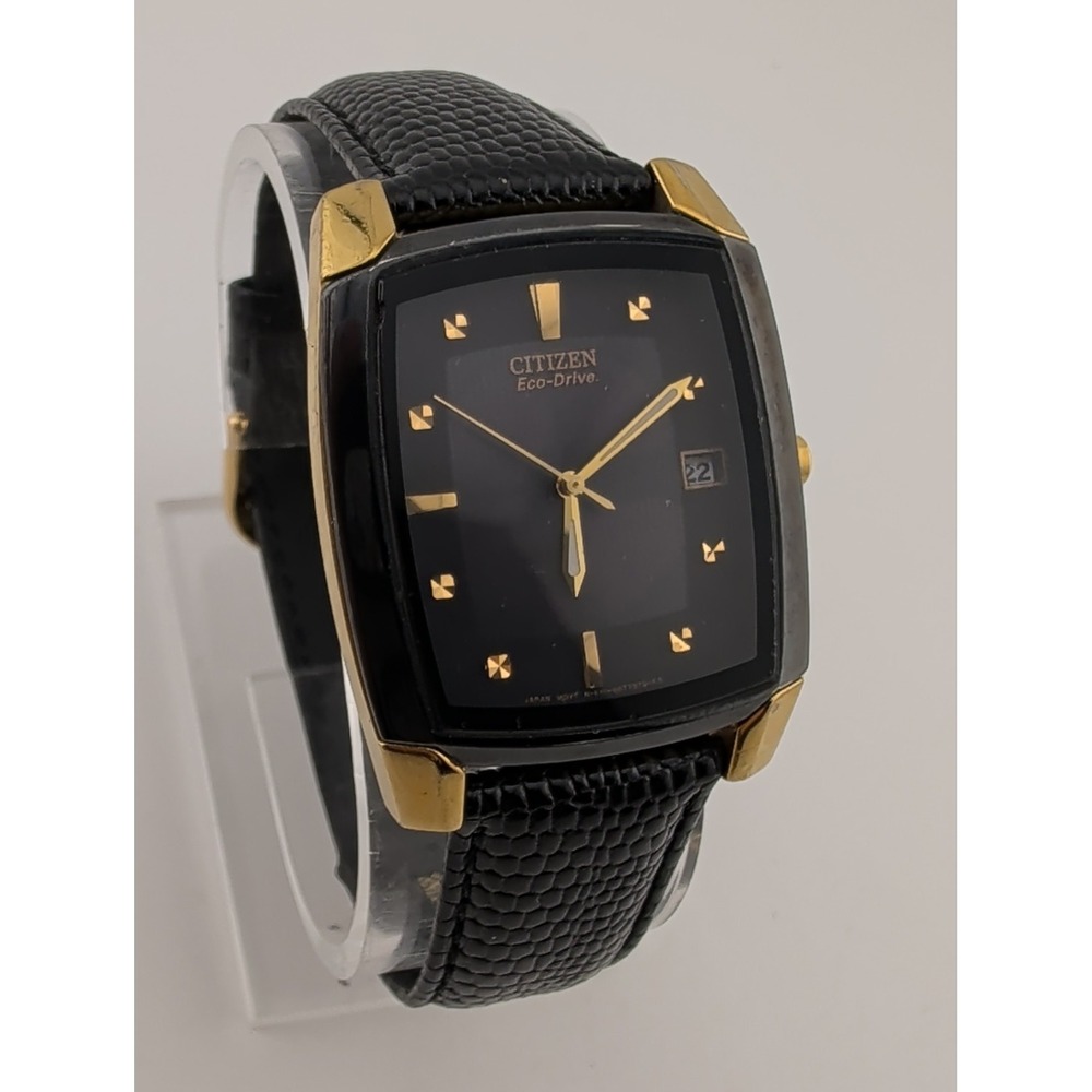 Citizen Eco-Drive Men's Watch 31mm Case Leather Band 111-S049393 Working